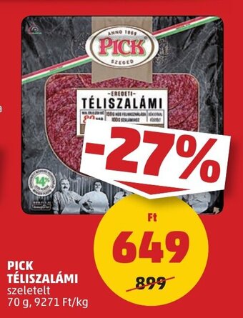 PENNY PICK TÉLISZALÁMI 70 g ajánlat