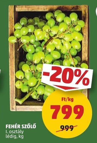 PENNY FEHÉR SZŐLŐ 1 kg ajánlat