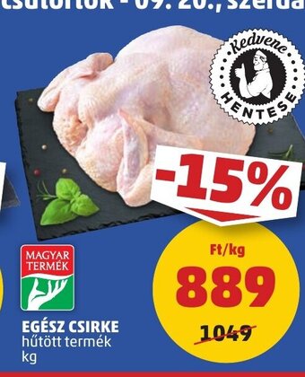 PENNY EGÉSZ CSIRKE 1 kg ajánlat