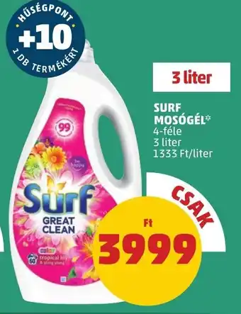 PENNY SURF MOSÓGÉL 3 l ajánlat