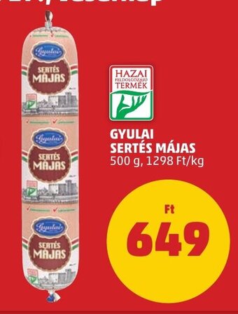 PENNY GYULAI SERTÉS MÁJAS 500 g ajánlat