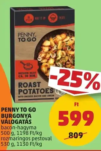 PENNY PENNY TO GO BURGONYA VÁLOGATÁS 500 / 530 g ajánlat