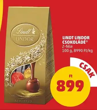 PENNY LINDT LINDOR CSOKOLÁDÉ 100 g ajánlat