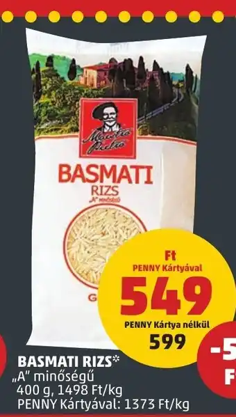 PENNY BASMATI RIZS 400 g ajánlat