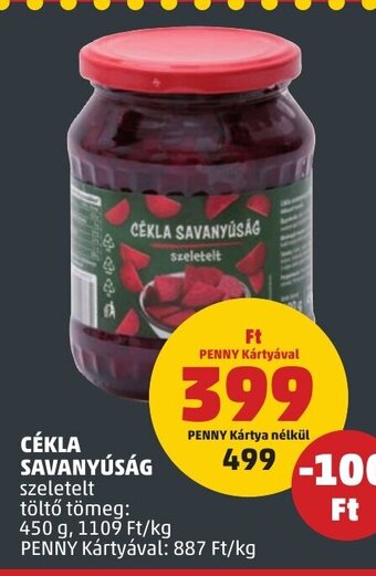 PENNY CÉKLA SAVANYÚSÁG 450 g ajánlat