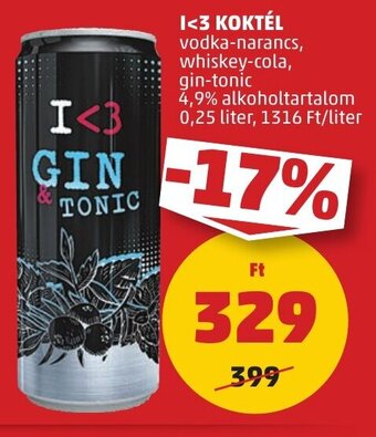 PENNY I<3 KOKTÉL 0,25 l ajánlat