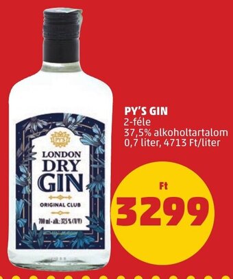 PENNY PY'S GIN 0,7 l ajánlat