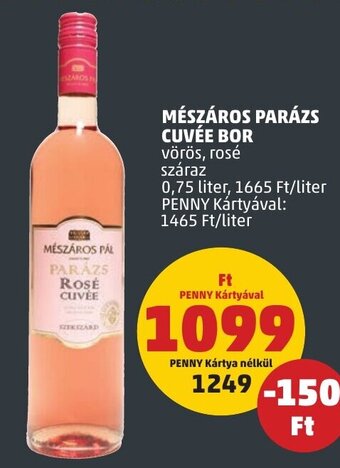 MÉSZÁROS PARÁZS CUVÉE BOR 0,75 l