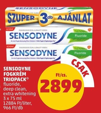 PENNY SENSODYNE FOGKRÉM TRIOPACK 3 x 75 ml ajánlat