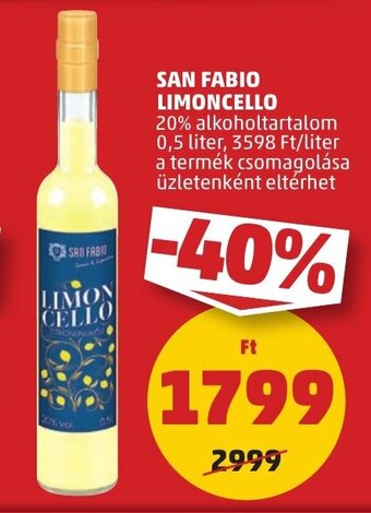 PENNY SAN FABIO LIMONCELLO 0,5 l ajánlat