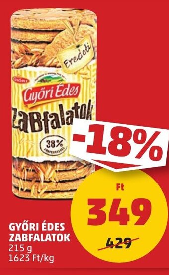 PENNY GYŐRI ÉDES ZABFALATOK 215 g ajánlat