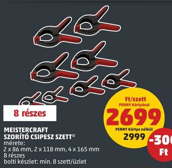 MEISTERCRAFT SZORÍTÓ CSIPESZ SZETT