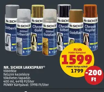 PENNY NR. SICHER LAKKSPRAY 400 ml ajánlat