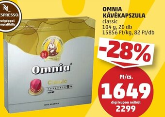 PENNY OMNIA KÁVÉKAPSZULA 20 db ajánlat