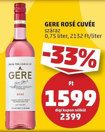 GERE ROSÉ CUVÉE 0,75 l