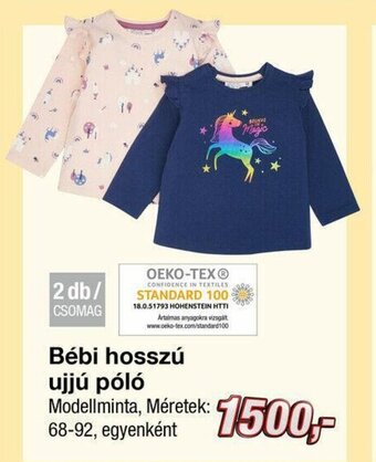 Kik Bébi hosszú ujjú póló 2 db ajánlat