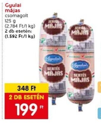 Spar Gyulai májas csomagolt 125 g ajánlat