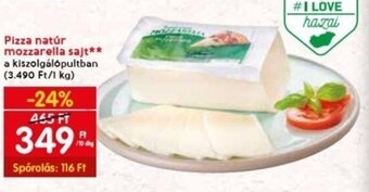Spar Pizza natúr mozzarella sajt 10 dkg ajánlat