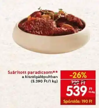 Spar Szárított paradicsom 10 dkg ajánlat