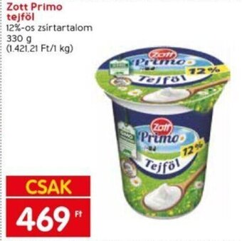 Spar Zott Primo tejföl 330 g ajánlat