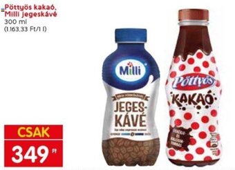 Spar Pöttyös kakaó, Milli Jegeskávé 300 ml ajánlat
