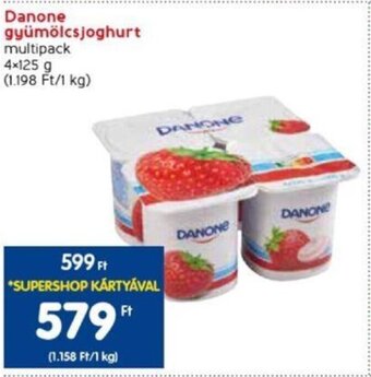 Spar Danone gyümölcsjoghurt 4 x 125 g ajánlat