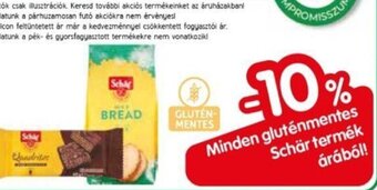 Spar Minden gluténmentes Schär termék árából! ajánlat