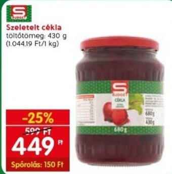 Spar Szeletelt cékla 430 g ajánlat