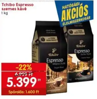 Spar Tchibo Espresso szemes kávé 1 kg ajánlat