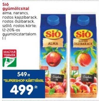 Spar Sió gyümölcsital 1 l ajánlat
