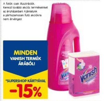 Spar MINDEN VANISH TERMÉK ÁRÁBÓL! ajánlat