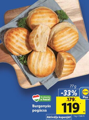 Lidl Burgonyás pogácsa 77 g ajánlat