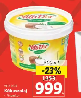 VITA D'OR Kókuszolaj 500 ml