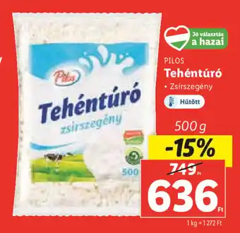 Lidl PILOS Tehéntúró 500 g ajánlat