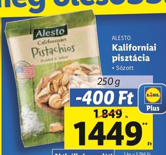 Lidl ALESTO Kaliforniai pisztácia 250 g ajánlat