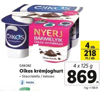 Lidl DANONE Oikos krémjoghurt 4 x 125 g ajánlat