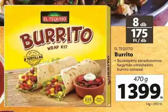 Lidl EL TEQUITO Burrito 470 g ajánlat