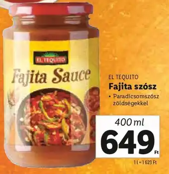 EL TEQUITO Fajita szósz 400 ml