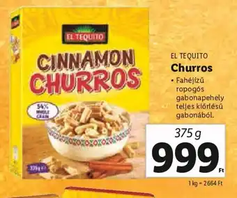 EL TEQUITO Churros 375 g