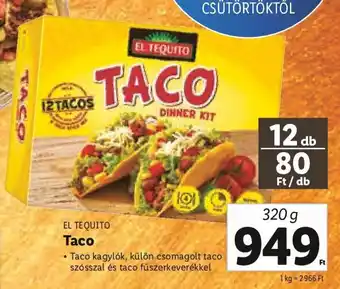 EL TEQUITO Taco 320 g
