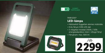 Lidl PARKSIDE LED-lámpa 1 db ajánlat