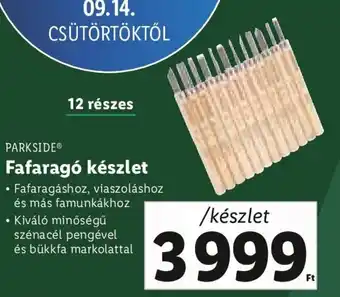 Lidl PARKSIDE Fafaragó készlet ajánlat