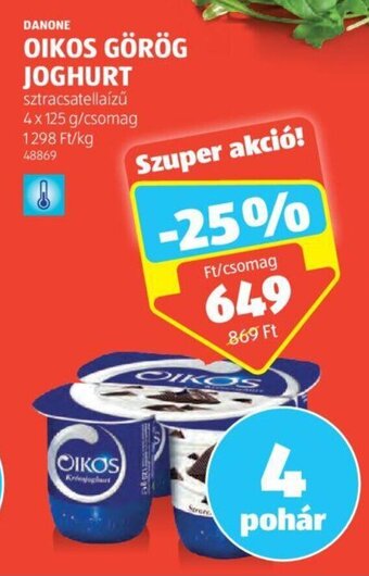ALDI DANONE OIKOS GÖRÖG JOGHURT 4 x 125 g ajánlat
