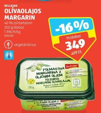ALDI BELLASAN OLÍVAOLAJOS MARGARIN 250 g ajánlat