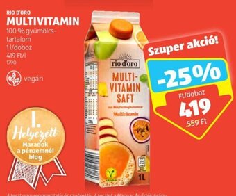 ALDI RIO D'ORO MULTIVITAMIN 1 l ajánlat