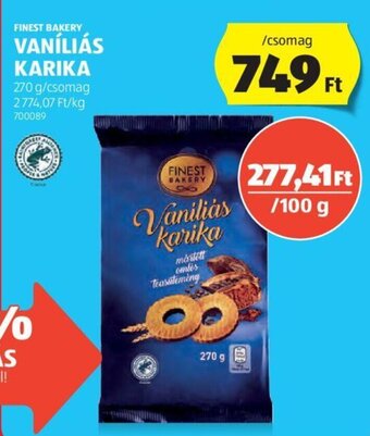 ALDI FINEST BAKERY VANÍLIÁS KARIKA 270 g ajánlat