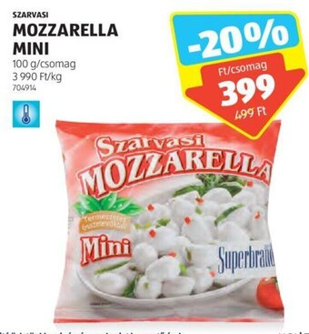 ALDI SZARVASI MOZZARELLA MINI 100 g ajánlat