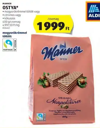 ALDI MANNER OSTYA 400 g ajánlat