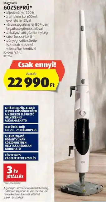 ALDI EASYHOME GŐZSEPRŰ 1 db ajánlat