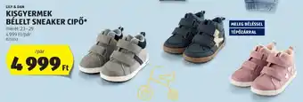 ALDI LILY & DAN KISGYERMEK BÉLELT SNEAKER CIPŐ 1 pár ajánlat